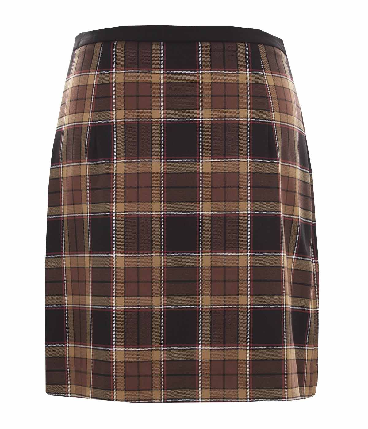 Pleated tartan skirt  1